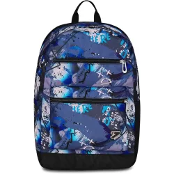 Seven Zaino Scuola Reversible con Cuffie Wireless, Grigio Blu, Reversibile, 29 L,
