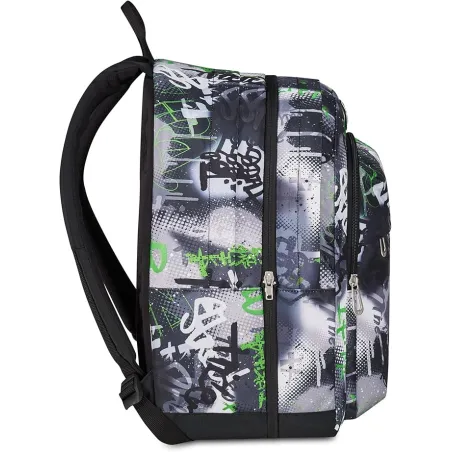 Seven Zaino Scuola Pro XXL Reversibile Detach, Grigio, Zaino Doppio Scomparto, Tasca Porta PC e Tasca Porta Borraccia