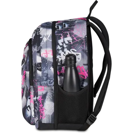 Seven Zaino Scuola Pro XXL Reversibile Detach, Grigio, Zaino Doppio Scomparto, Tasca Porta PC e Tasca Porta Borraccia