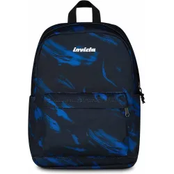 Invicta Zaino Scuola Carlson, Blu, Mono Scomparto Con Tasca per PC e Tasca per Borraccia