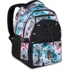 Mitama Zaino Scuola BDBF FLOWER BREEZE, Celeste, Zaino Triplo Scomparto, Tasca Porta Borraccia, Porta USB Integrata