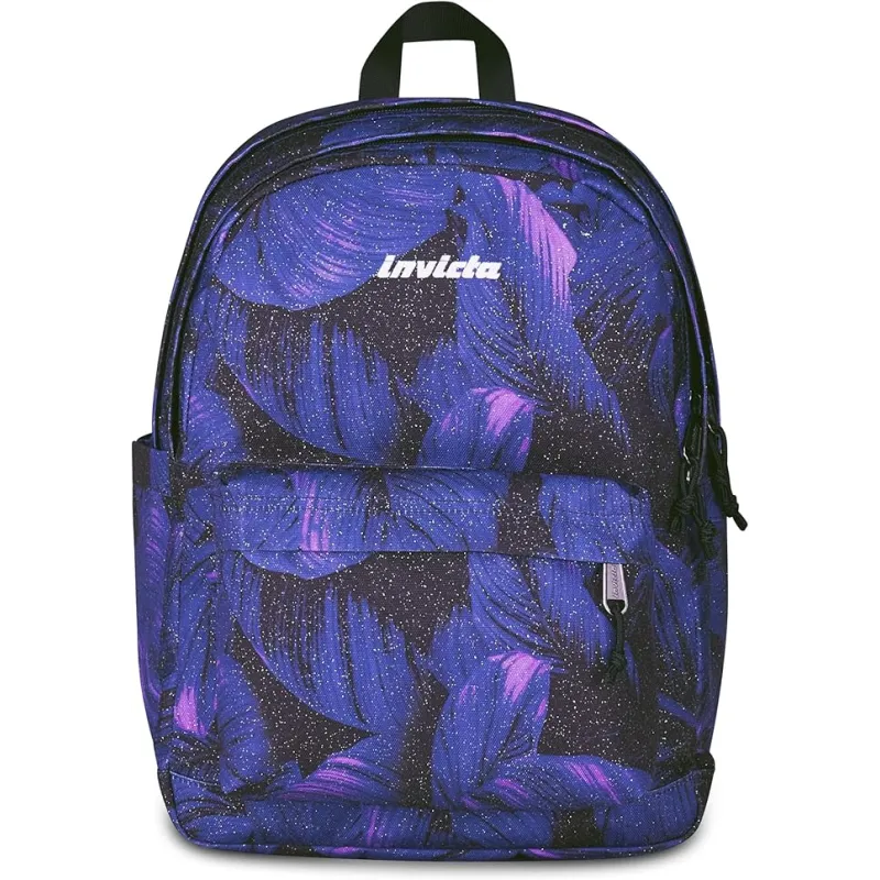 Invicta Zaino Scuola Lab Fantasy Shine, Viola, Doppio Scomparto Con Tasca per PC e Tasca per Borraccia