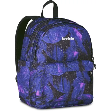 Invicta Zaino Scuola Lab Fantasy Shine, Viola, Doppio Scomparto Con Tasca per PC e Tasca per Borraccia