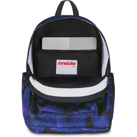 Invicta Zaino Scuola Lab Fantasy Shine, Viola, Doppio Scomparto Con Tasca per PC e Tasca per Borraccia
