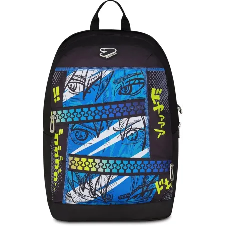 Seven Zaino Scuola Reversibile, Blu, Zaino Doppio Scomparto Con Auricolari Wireless, Tasca Porta PC e Tasca Porta Borraccia