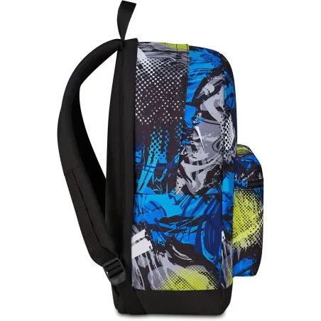 Seven Zaino Scuola Reversibile, Blu, Zaino Doppio Scomparto Con Auricolari Wireless, Tasca Porta PC e Tasca Porta Borraccia