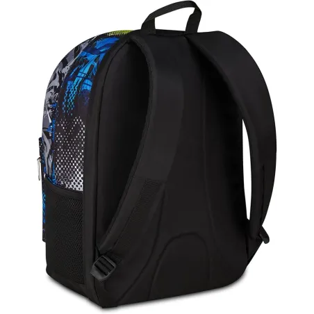 Seven Zaino Scuola Reversibile, Blu, Zaino Doppio Scomparto Con Auricolari Wireless, Tasca Porta PC e Tasca Porta Borraccia