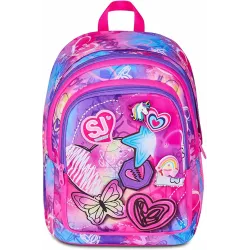 SJ GANG STYLE JAM GANG Zaino Scuola Advanced, Fucsia