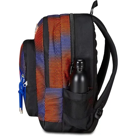Seven Zaino Scuola Freethink, Blu, Shadefull Boy, Zaino Doppio Scomparto, Tasca Porta PC o Tablet e Tasca Porta Borraccia