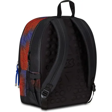 Seven Zaino Scuola Freethink, Blu, Shadefull Boy, Zaino Doppio Scomparto, Tasca Porta PC o Tablet e Tasca Porta Borraccia