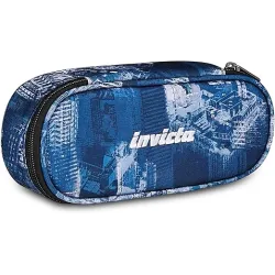 Invicta Portapenne Scuola Lip Fantasy, Blu, Astuccio con organizer e passanti elastici portapenne