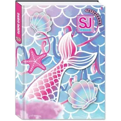 Diario Grande Agenda Scuola realizzato per SJ GANG ANIMALI GIRL NON DATATO 10 Mesi 20x15 cm (Sirenetta Rosa)