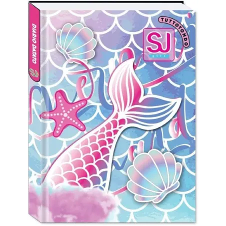 Diario Grande Agenda Scuola realizzato per SJ GANG ANIMALI GIRL NON DATATO 10 Mesi 20x15 cm (Sirenetta Rosa)