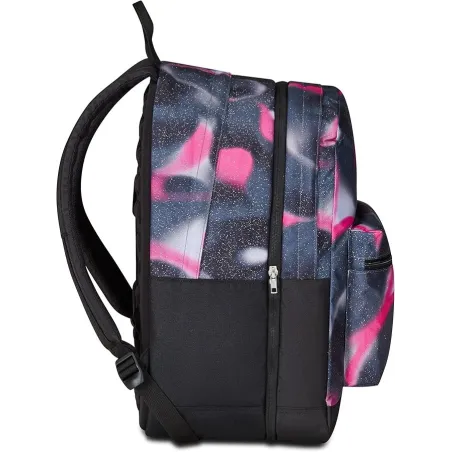 Seven Zaino Scuola Pro XXL Reversibile Detach The Double, Shadow Up, Nero fuxia, 3 Zaini in 1, Doppio Scomparto