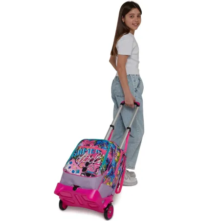SJ GANG STYLE JAM GANG Trolley Bambine e Ragazze, Rosa, 36,5 x 48 x 24 cm