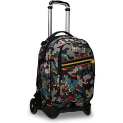 Seven Trolley Scuola Sganciabile Jack 2 Ruote, Rosso, DYE ON