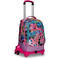 SJ GANG STYLE JAM GANG Jack 3wd Trolley, Unisex - Bambini e ragazzi, Viola, Taglia Unica