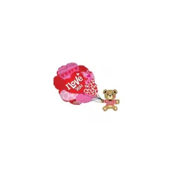 Palloncino I Love You Orso con Palloncini 36"91 cm
