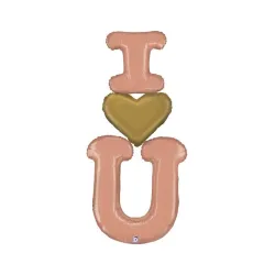 Palloncino scritta I love you 74×152 cm