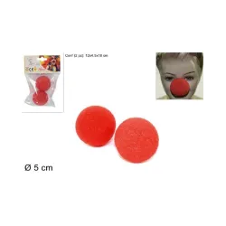Naso di spugna rosso confezione 2 pz
